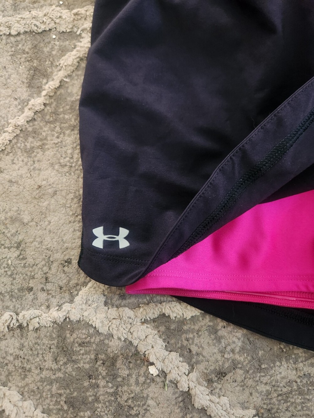 Under Armour Black Skort with Bright Pink Waistband - Picture 3 of 9